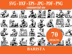 Barista SVG Bundle - CraftNest - Digital Crafting and Art