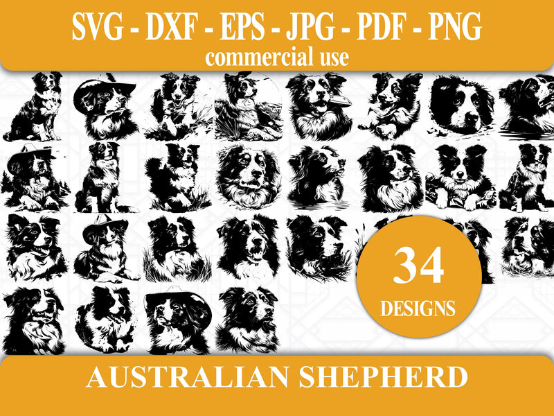 Australian Shepherd SVG Bundle - CraftNest - Digital Crafting and Art