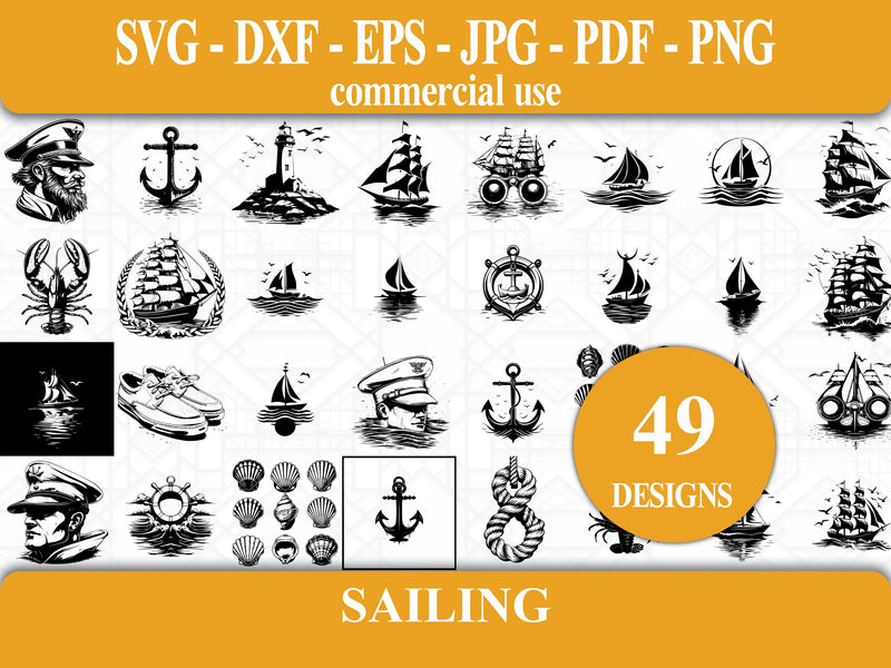 Sailing SVG Bundle - CraftNest - Digital Crafting and Art