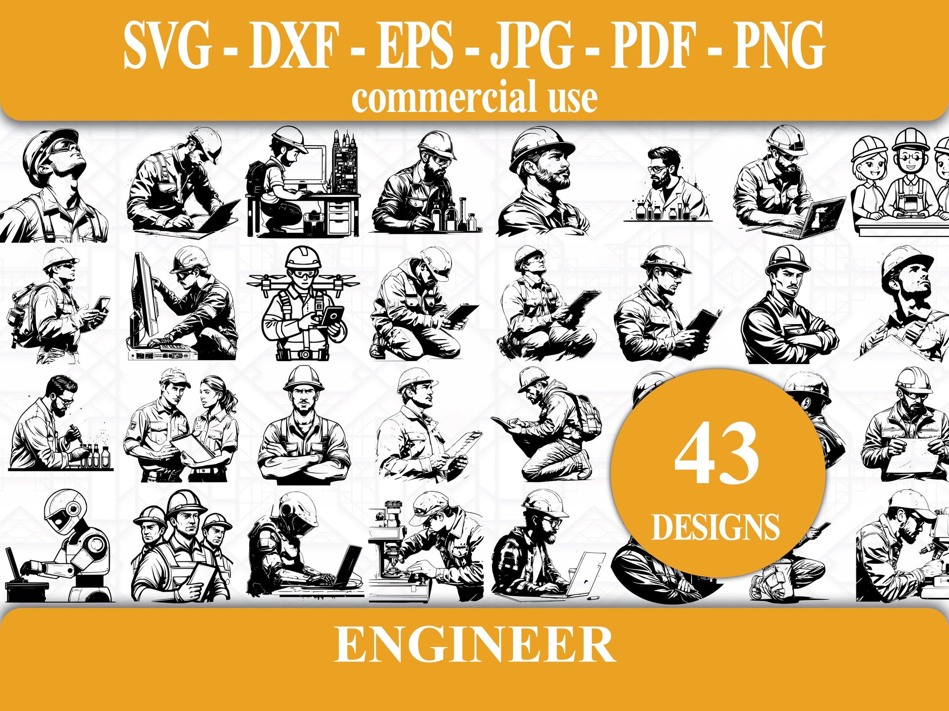 Engineer SVG Bundle - CraftNest - Digital Crafting and Art