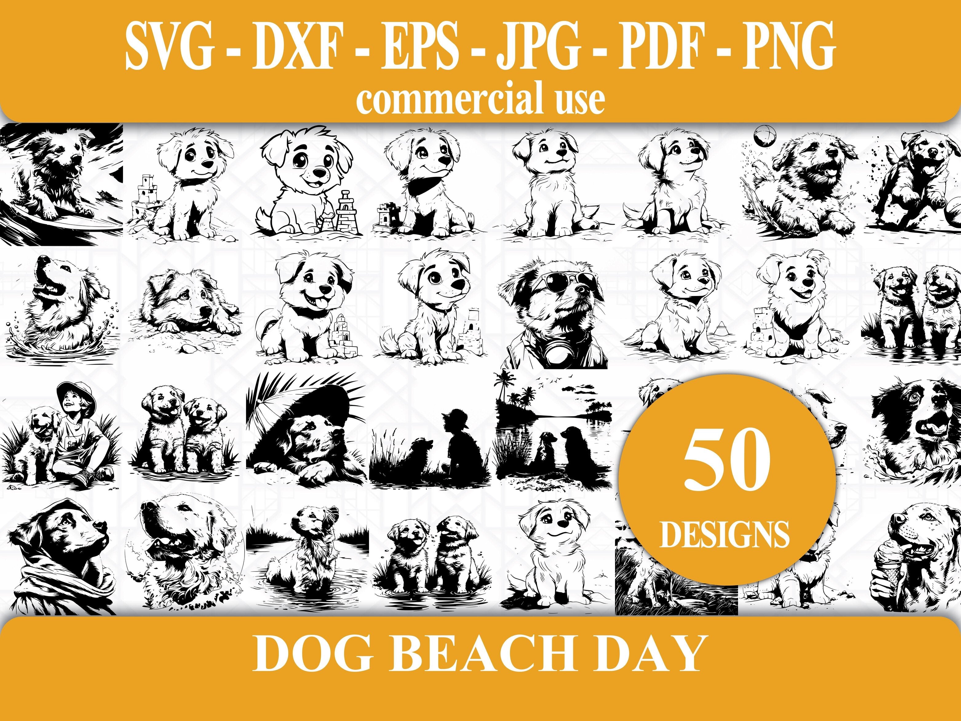 Dog Beach Day SVG Bundle - CraftNest - Digital Crafting and Art