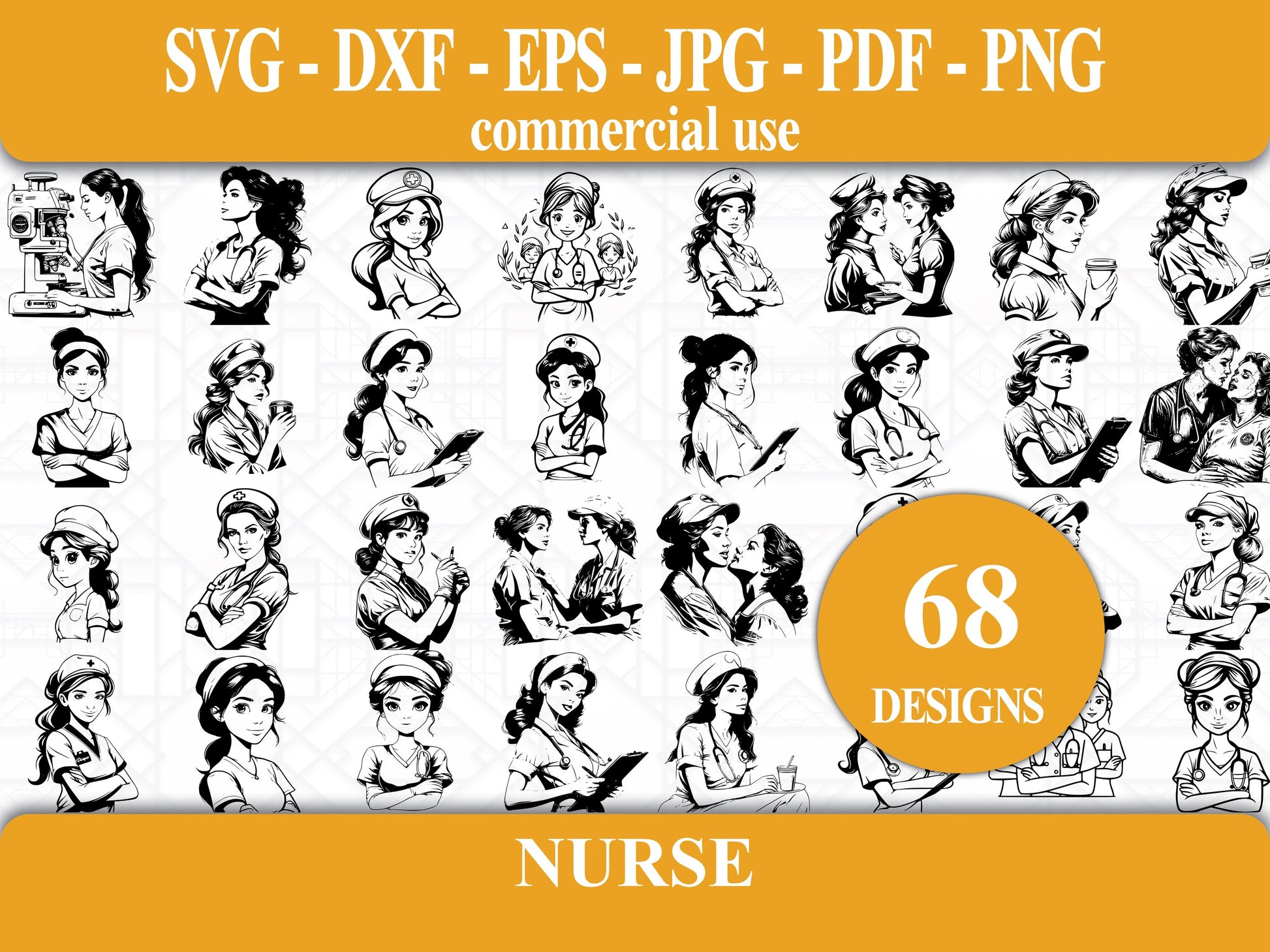 Nurse SVG Bundle - CraftNest - Digital Crafting and Art