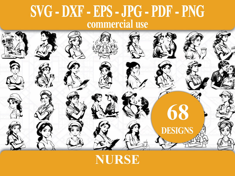 Nurse SVG Bundle - CraftNest - Digital Crafting and Art