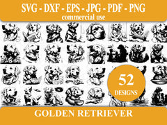 Golden Retriever SVG Bundle - CraftNest - Digital Crafting and Art