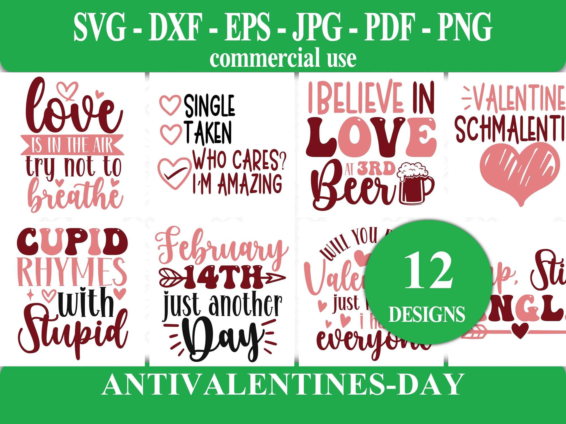 Anti Valentines Day SVG - CraftNest - Digital Crafting and Art