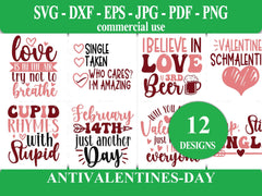 Anti Valentines Day SVG - CraftNest - Digital Crafting and Art