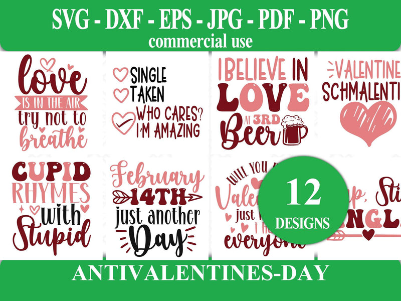 Anti Valentines Day SVG - CraftNest - Digital Crafting and Art