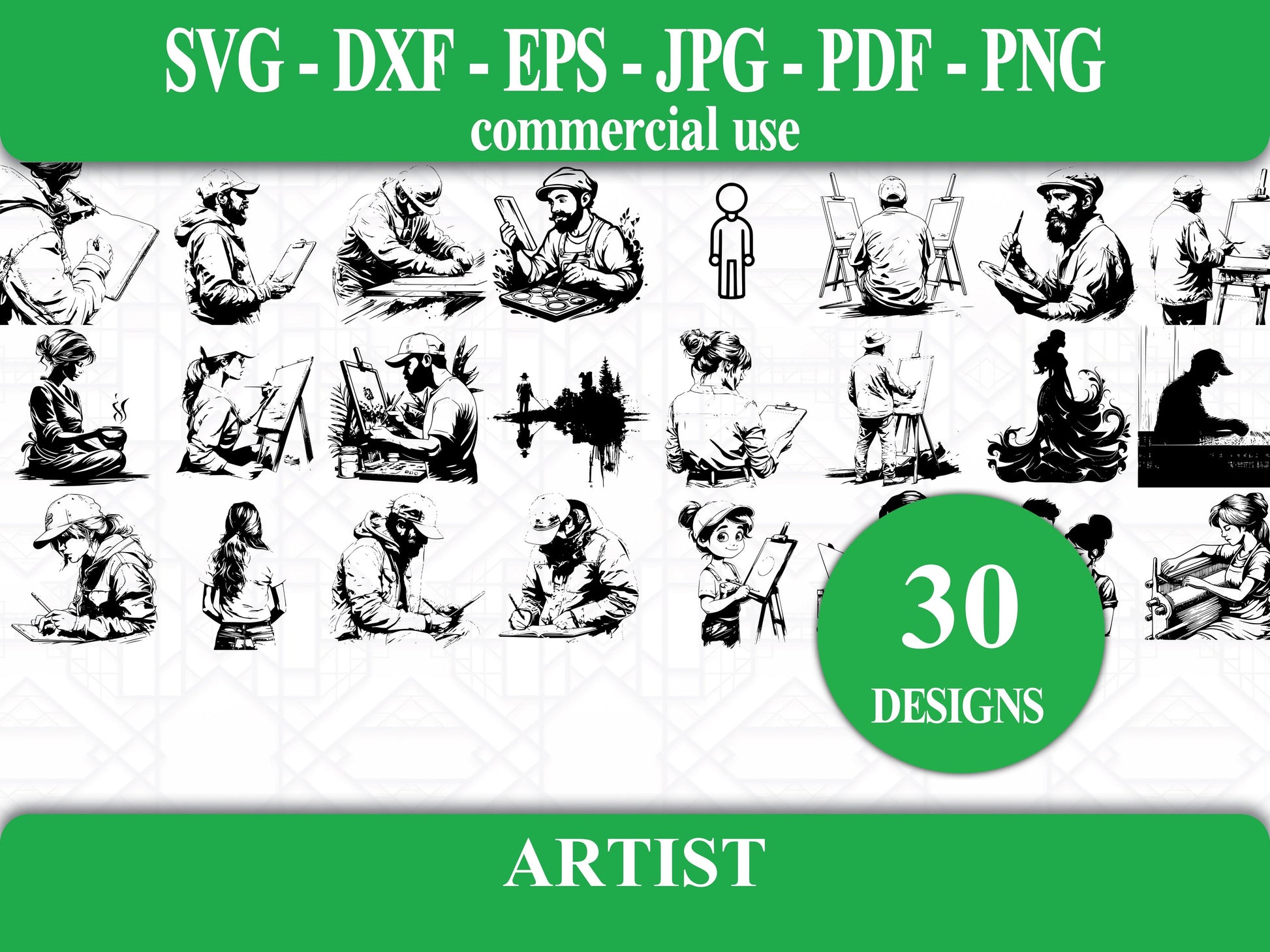 Artist SVG Bundle - CraftNest - Digital Crafting and Art