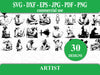 Künstler SVG Bundle
