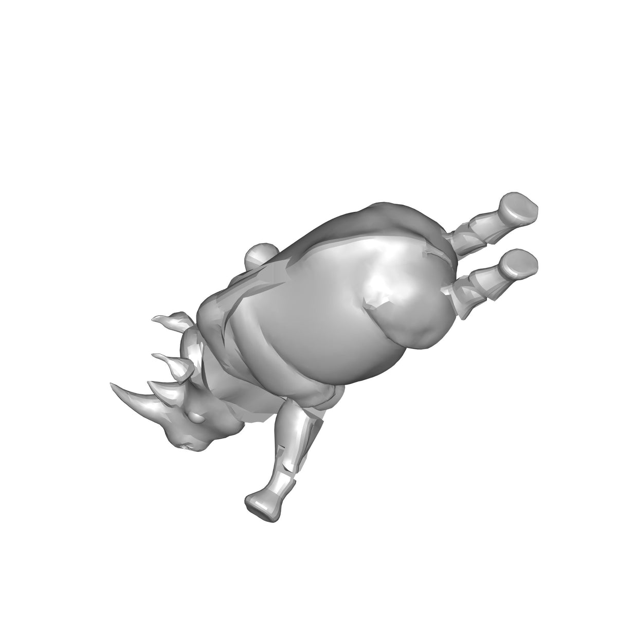 Rhino Figurine Print STL File
