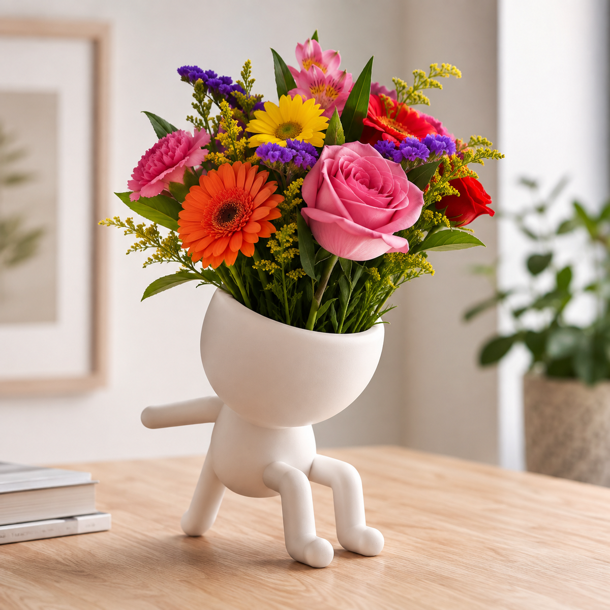 Valentine Character Planter Body Piece Print STL File
