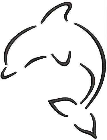 Dolphin Embroidery Design