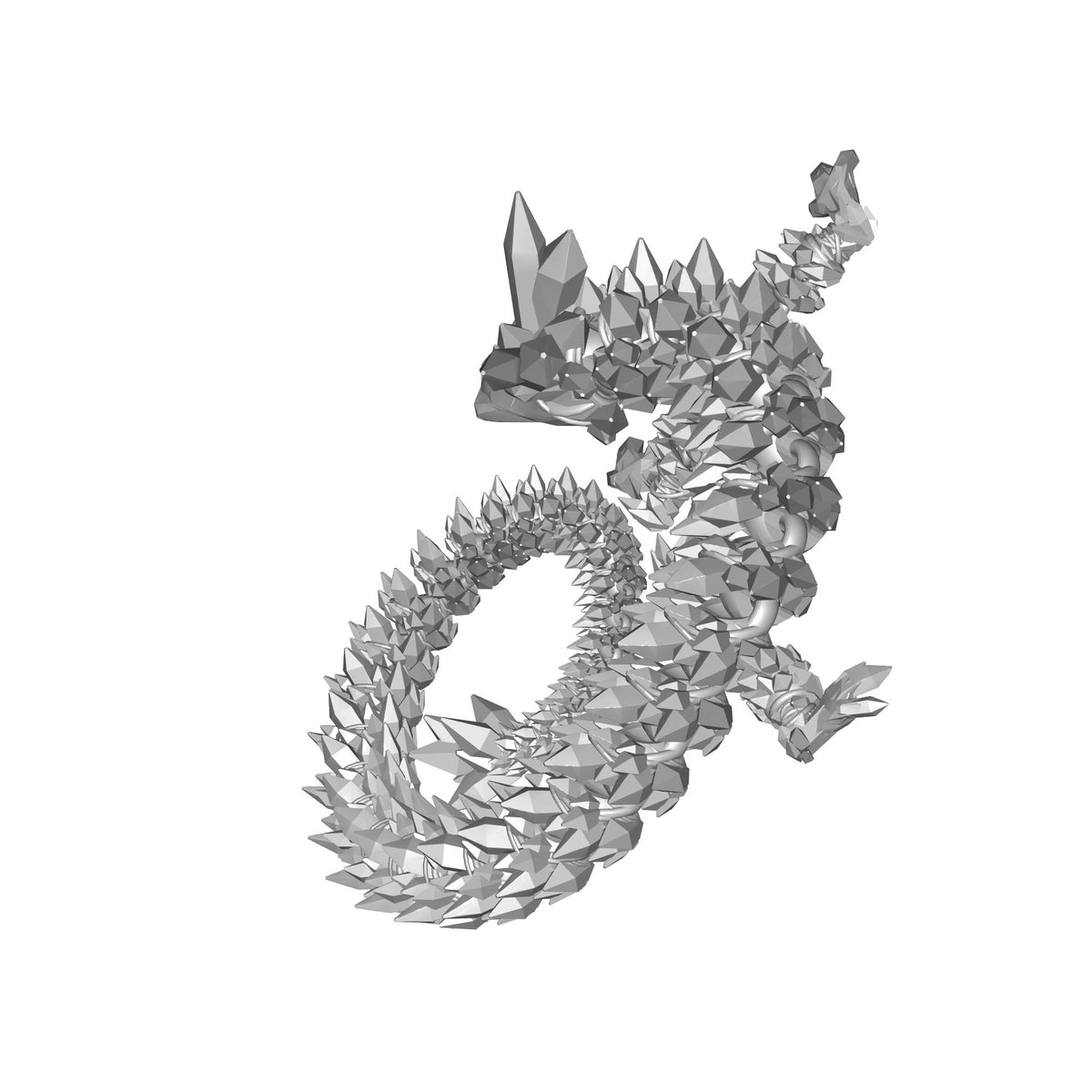 Crystal Dragon Figurine Print STL File