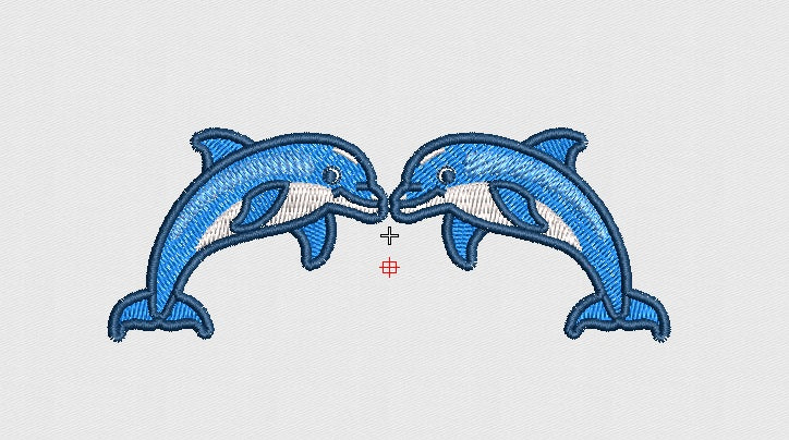 Dolphin Embroidery Design