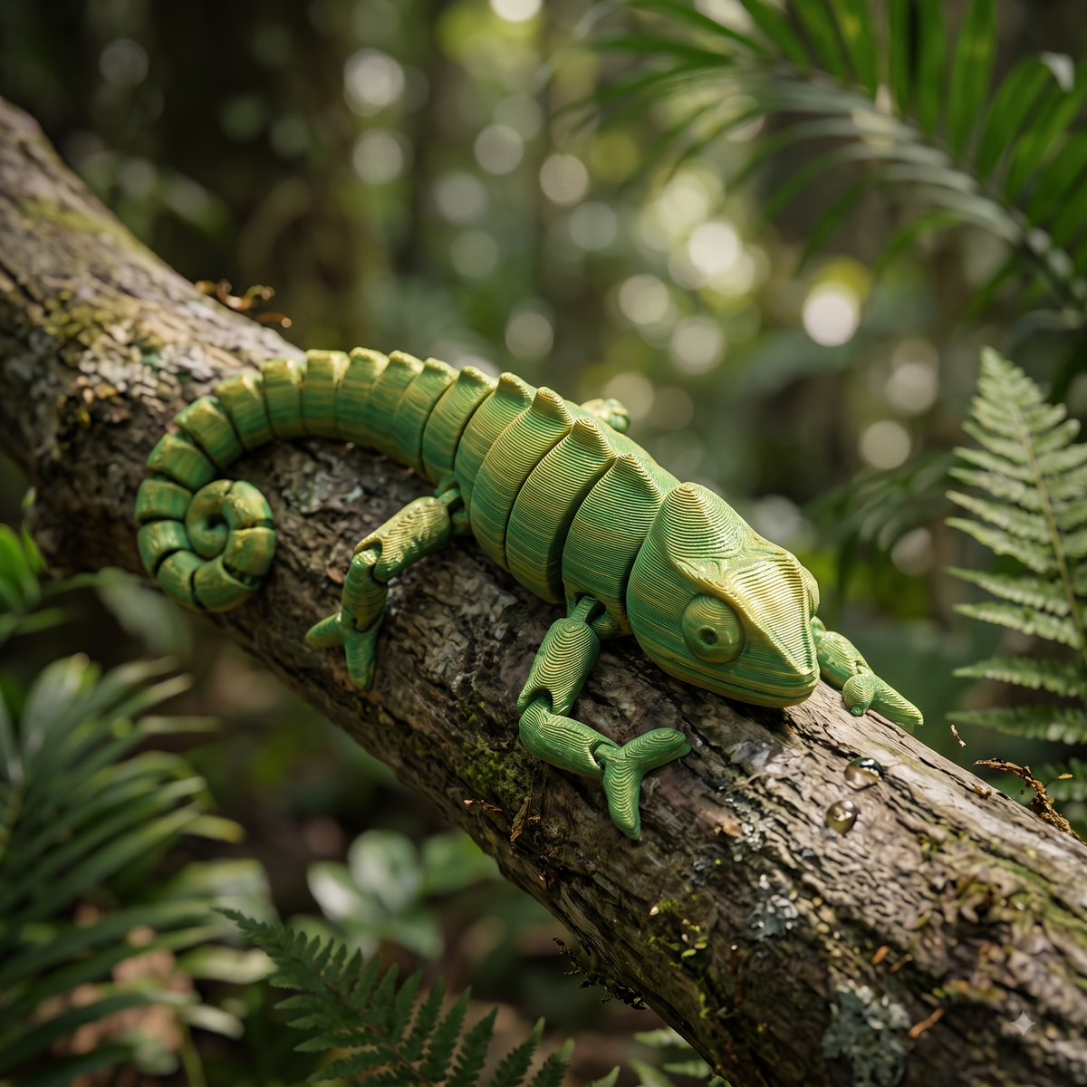 Articulated Flexi Chameleon Print STL File
