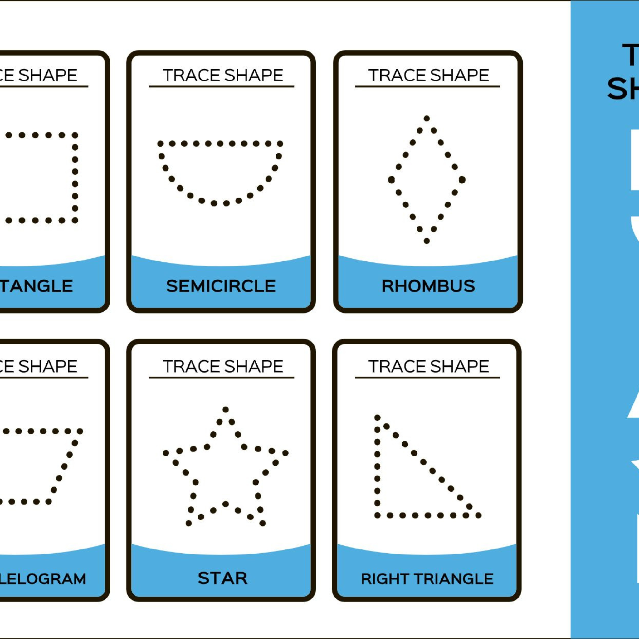 Trace Shapes Flashcards