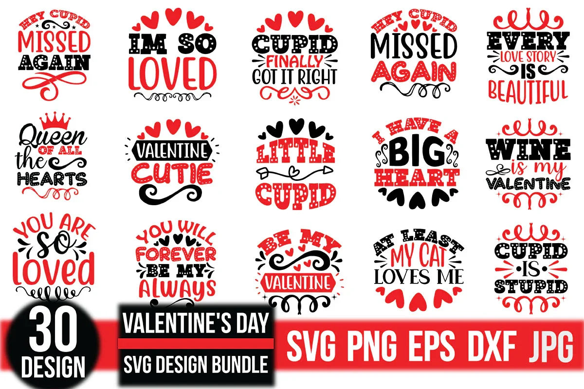 Valentine's Day SVG Bundle 17 - CraftNest - Digital Crafting and Art