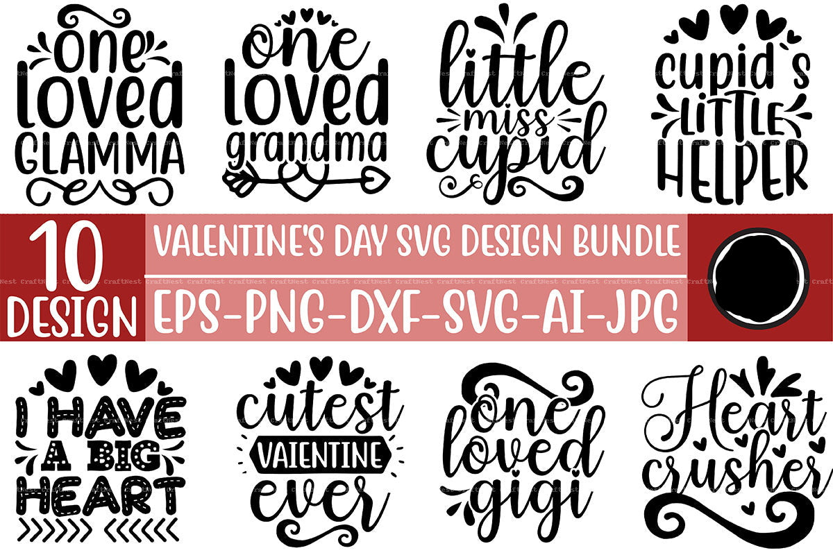 Valentine SVG Bundle for Crafting 1