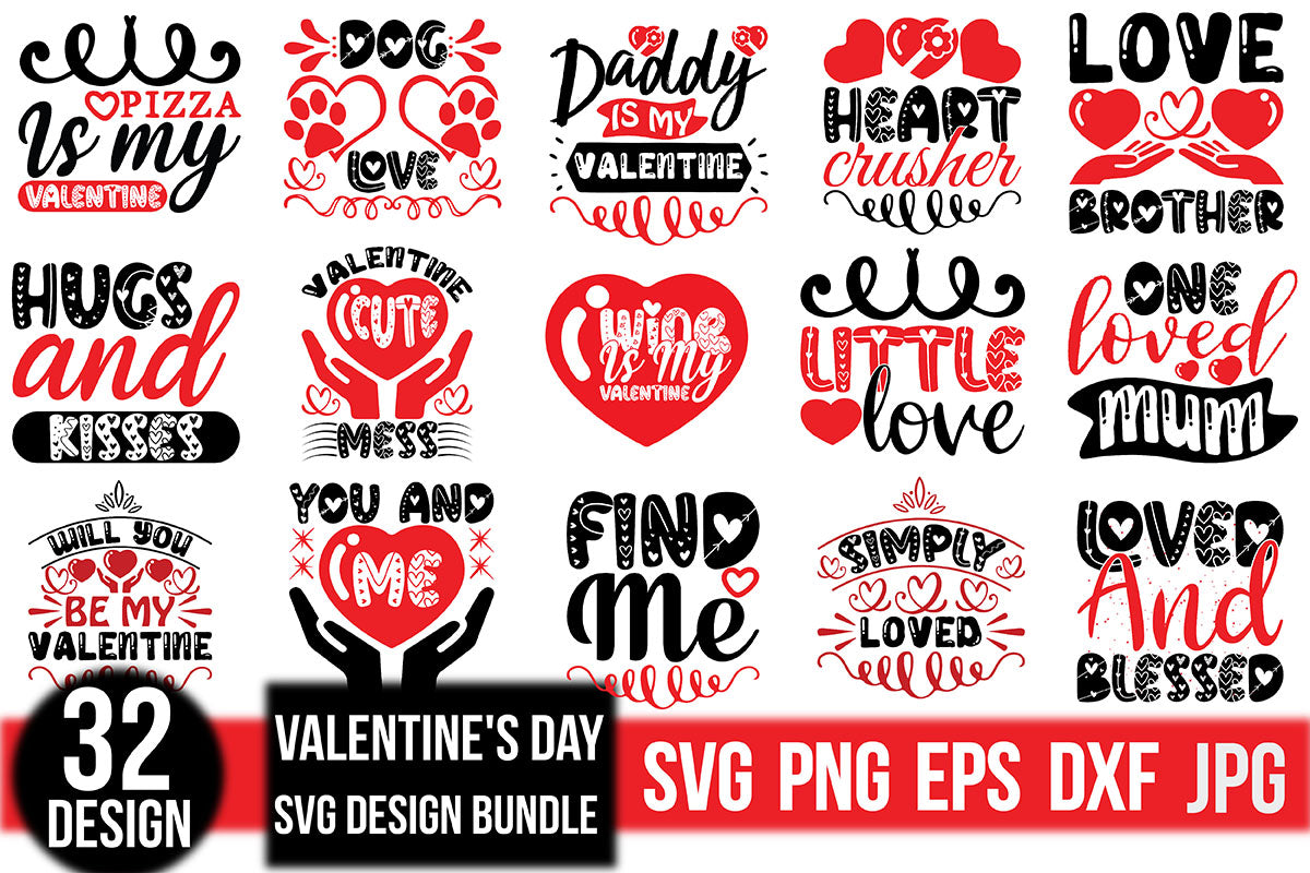 Valentine's Day SVG Bundle 18 - CraftNest - Digital Crafting and Art