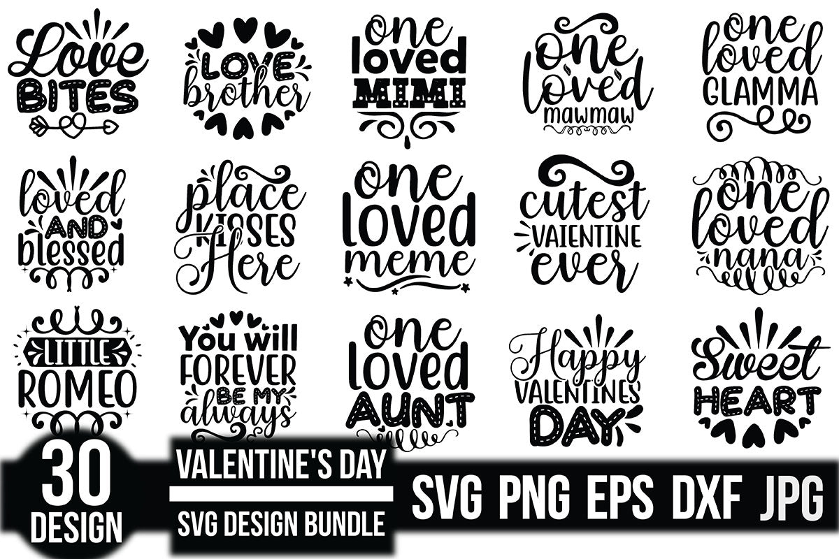Valentine's Day SVG Bundle 21 - CraftNest - Digital Crafting and Art