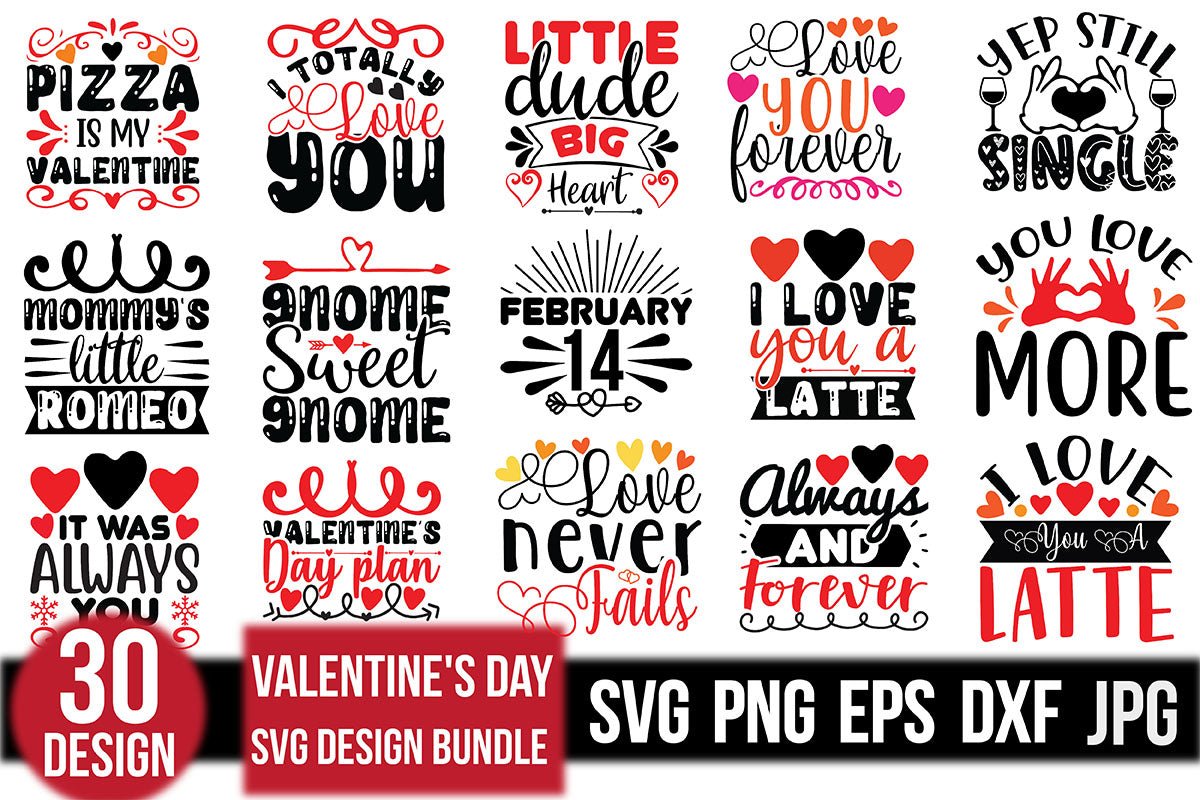 Valentine's Day SVG Bundle 24 - CraftNest - Digital Crafting and Art