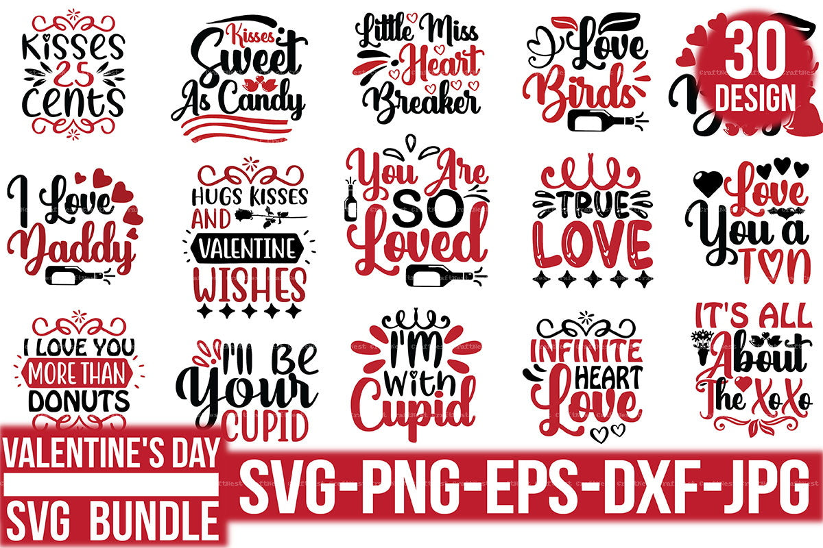 Valentine's Day SVG Bundle 30
