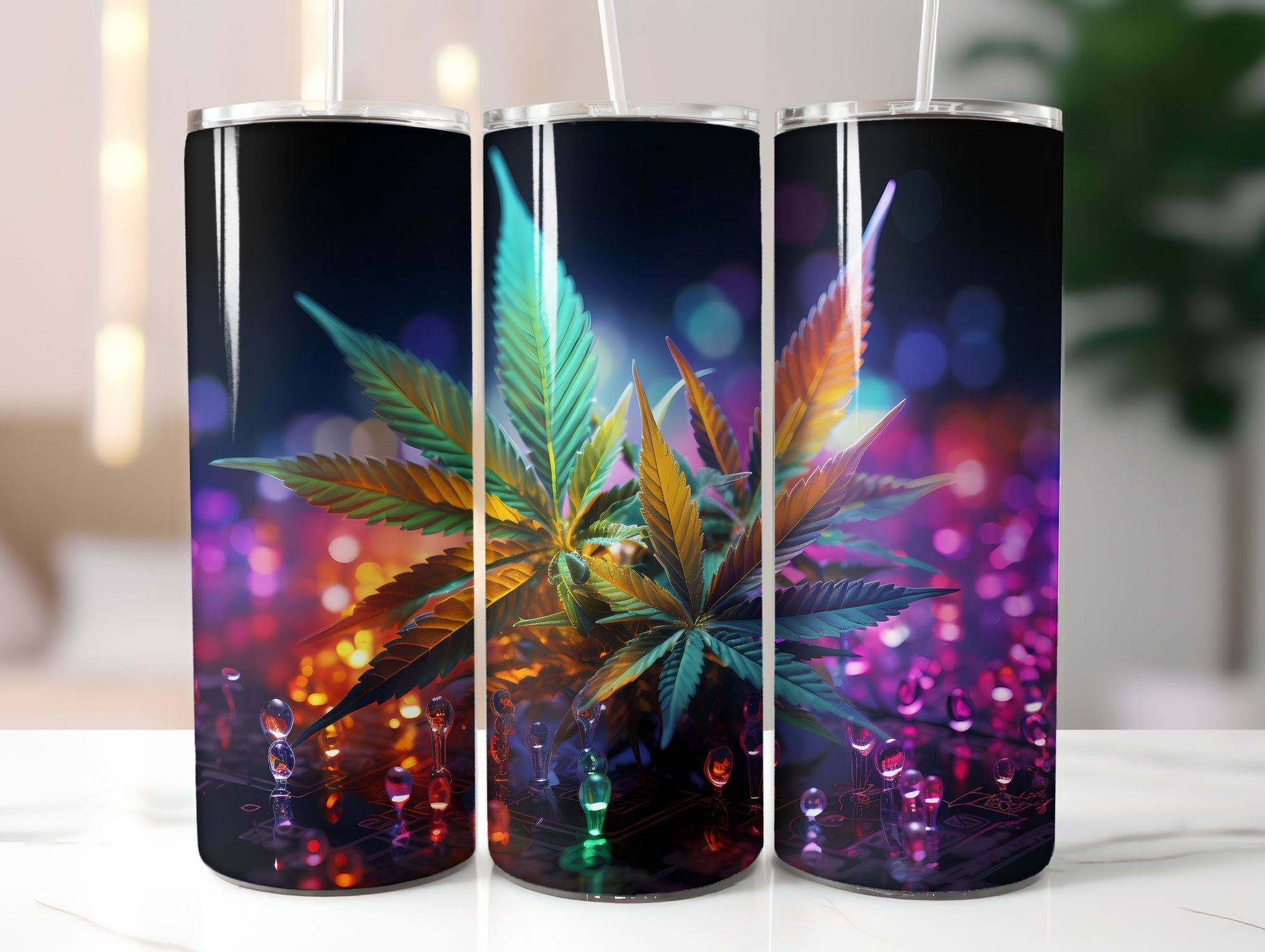 Vivid Cannabis Tumbler Wrap - CraftNest