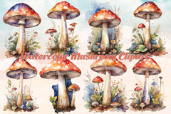 Mushroom Clipart Bundle - CraftNest - Digital Crafting and Art
