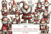 Whimsical Christmas Santa Clipart Bundle