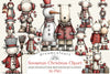 Whimsical Christmas Snowman Clipart Bundle