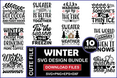 Winter SVG Bundle - CraftNest - Digital Crafting and Art