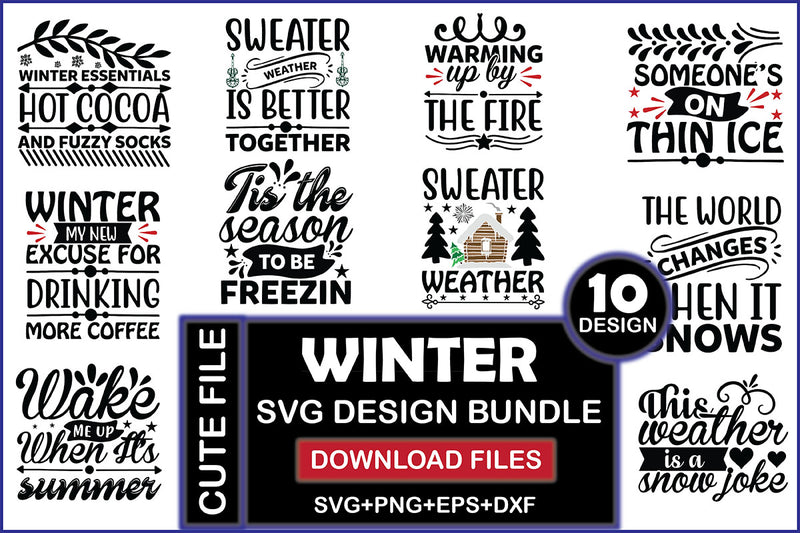 Winter SVG Bundle - CraftNest - Digital Crafting and Art