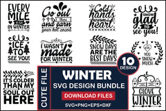 Winter SVG Bundle 3 - CraftNest - Digital Crafting and Art