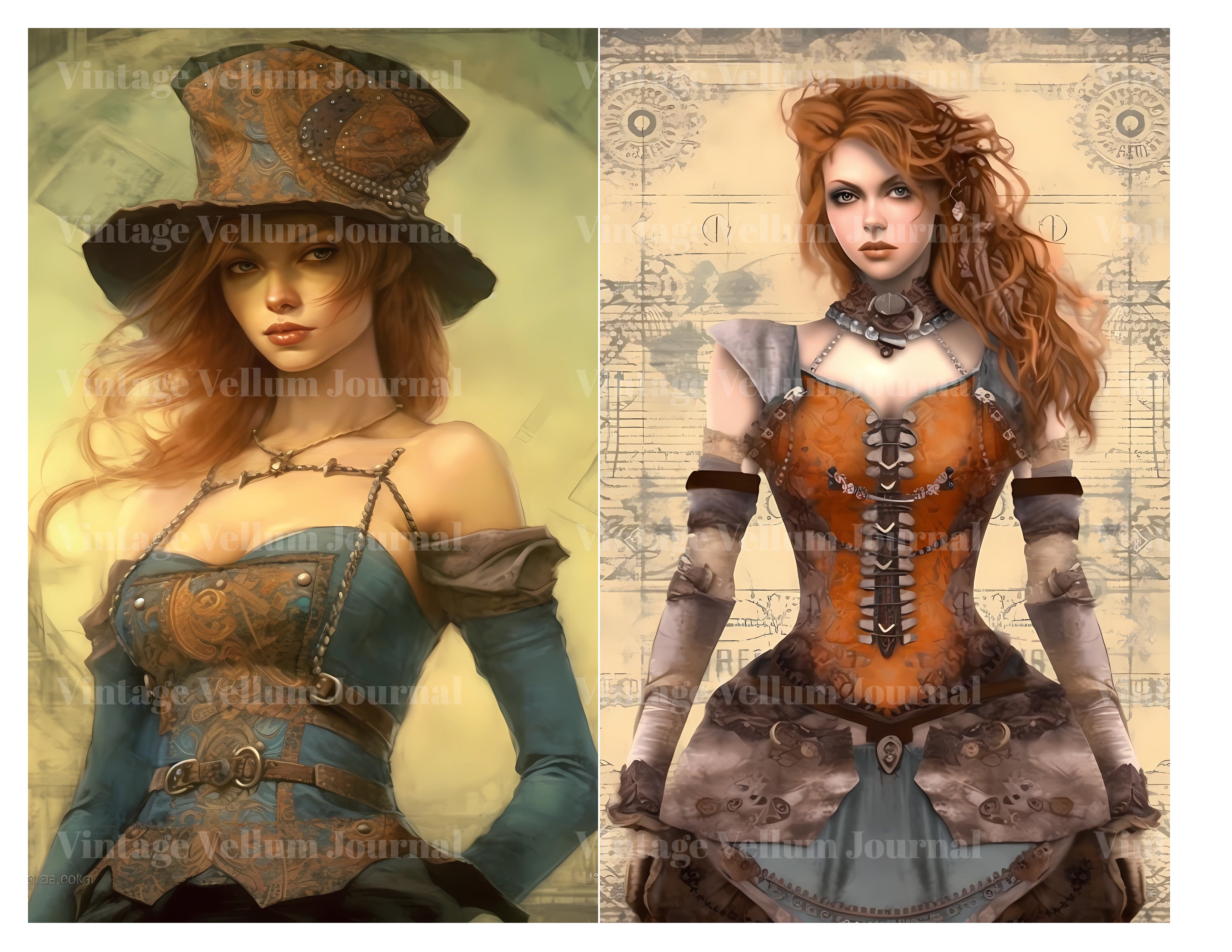 Steampunk Junk Journal Pages - CraftNest